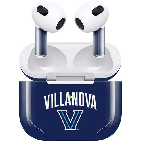 Villanova University Wildcats Black Apple AirPods (3rd Gen 2021) Skin