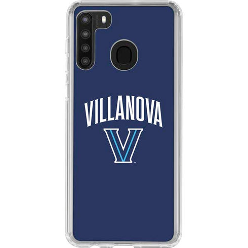 Villanova University Wildcats Black Galaxy A21 Clear Case