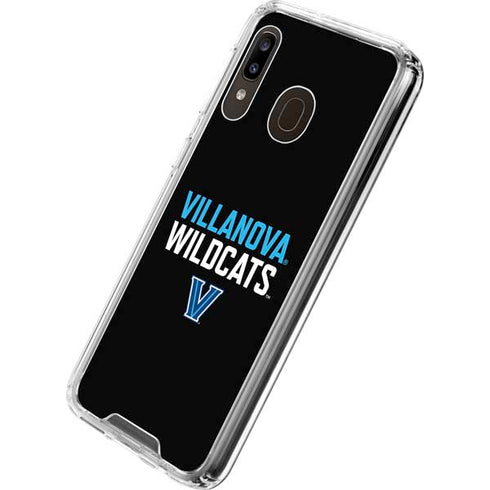 Villanova University Wildcats Black Galaxy A30 Clear Case