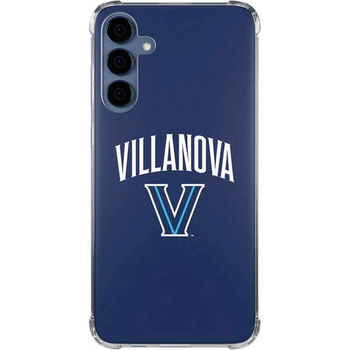 Villanova University Wildcats Black Galaxy A55 5G Clear Case