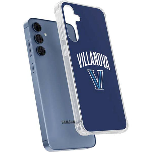 Villanova University Wildcats Black Galaxy A55 5G Clear Case