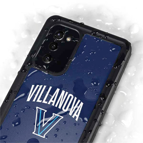 Villanova University Wildcats Black Galaxy Note20 5G Waterproof Case
