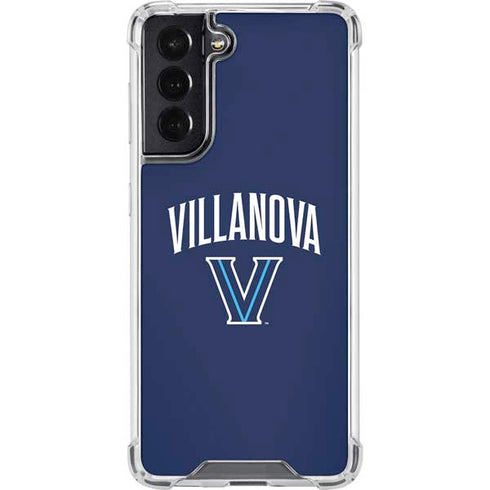 Villanova University Wildcats Black Galaxy S22 Clear Case