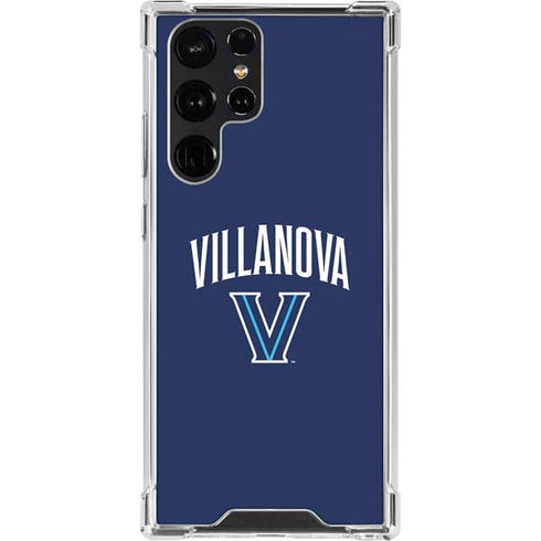 Villanova University Wildcats Black Galaxy S22 Ultra Clear Case
