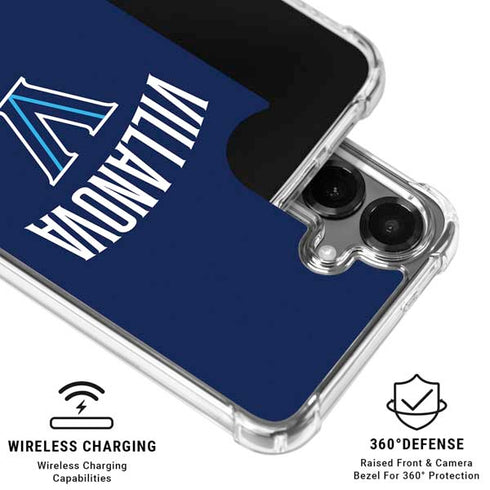 Villanova University Wildcats Black Galaxy S26 Plus Clear Case