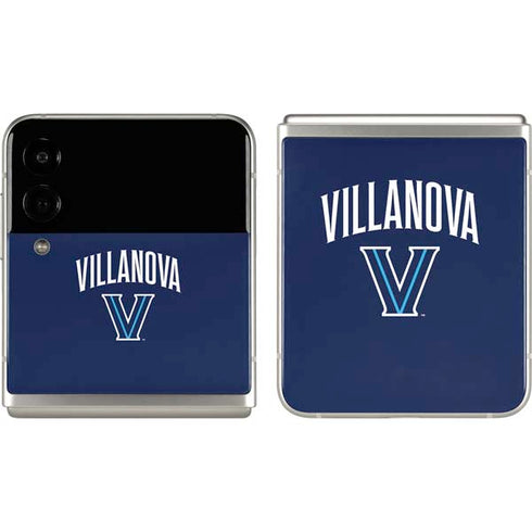 Villanova University Wildcats Black Galaxy Z Flip3 5G Skin