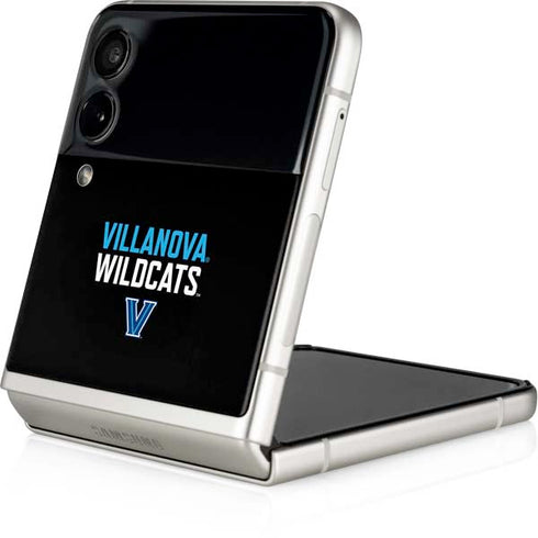 Villanova University Wildcats Black Galaxy Z Flip4 5G Skin