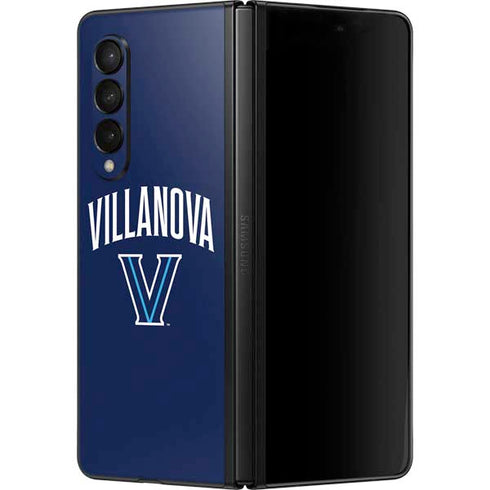 Villanova University Wildcats Black Galaxy Z Fold3 5G Skin