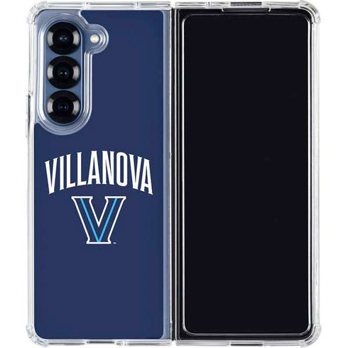 Villanova University Wildcats Black Galaxy Z Fold6 Clear Case