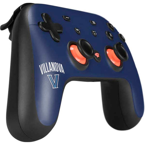 Villanova University Wildcats Black Google Stadia Controller Skin