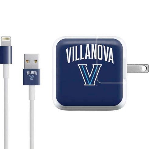 Villanova University Wildcats Black iPad Charger (10W USB) Skin