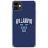 Villanova University Wildcats Black iPhone 11 Clear Case