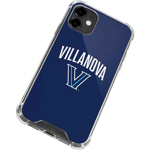 Villanova University Wildcats Black iPhone 12 Clear Case