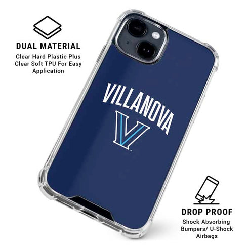 Villanova University Wildcats Black iPhone 14 Plus Clear Case