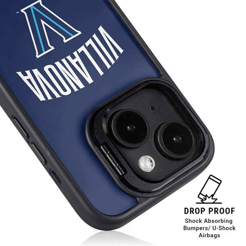 Villanova University Wildcats Black iPhone 15 Plus Kickstand Case