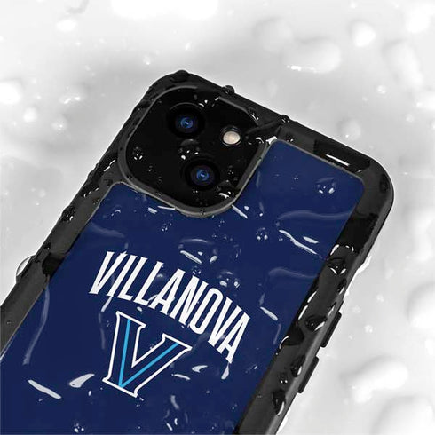 Villanova University Wildcats Black iPhone 15 Plus Waterproof Case