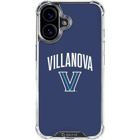 Villanova University Wildcats Black iPhone 16 Clear Case