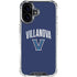 Villanova University Wildcats Black iPhone 16 Plus Clear Case