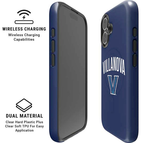 Villanova University Wildcats Black iPhone 16 Plus Magsafe Impact Case