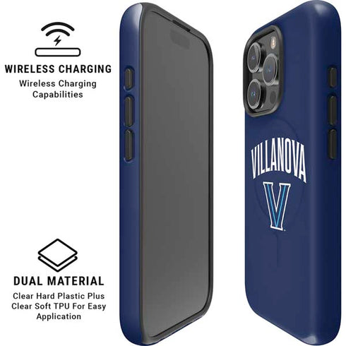 Villanova University Wildcats Black iPhone 16 Pro Max Magsafe Impact Case