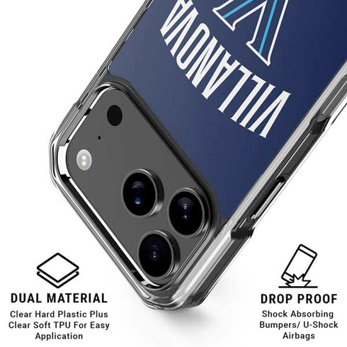 Villanova University Wildcats Black iPhone 18 Pro Clear Case