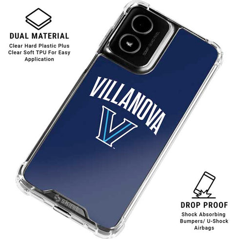 Villanova University Wildcats Black Moto G Power 5G (2024) Clear Case