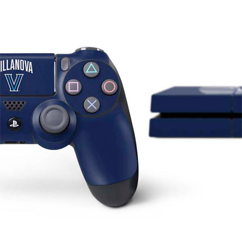 Villanova University Wildcats Black PS4 Console and Controller Bundle Skin
