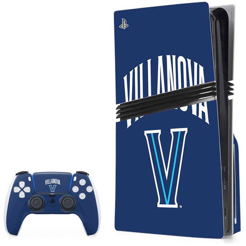 Villanova University Wildcats Black PS5 Pro Disk Bundle Skin