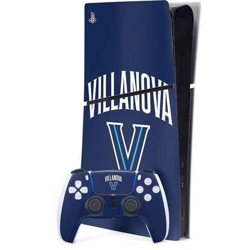 Villanova University Wildcats Black PS5 Slim Digital Edition Bundle Skin