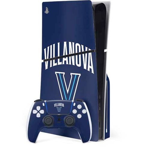 Villanova University Wildcats Black PS5 Slim Disk Bundle Skin
