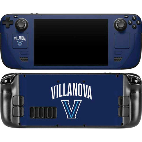 Villanova University Wildcats Black Steam Deck Handheld Gaming Computer OLED Skin