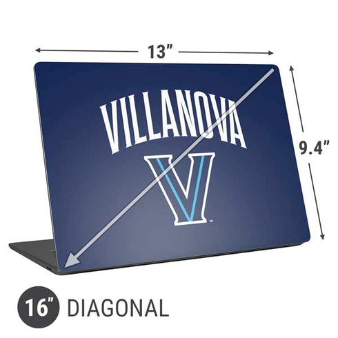 Villanova University Wildcats Black Universal Laptop 16in (13 x 9.4in) Skin