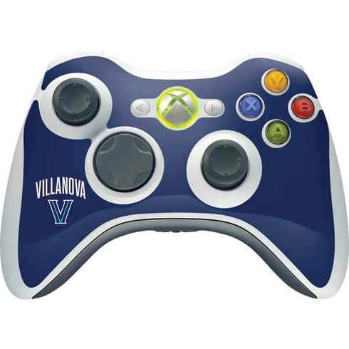 Villanova University Wildcats Black Xbox 360 Wireless Controller Skin
