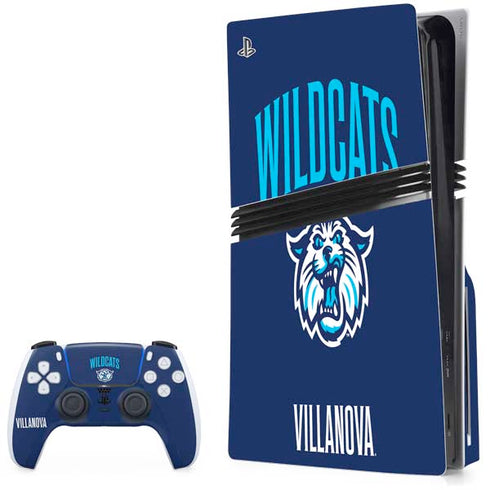 Villanova University Wildcats PS5 Pro Disk Bundle Skin