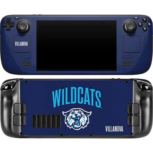 Villanova University Wildcats Steam Deck Handheld Gaming Computer OLED Skin