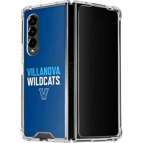 Villanova University Wildcats V Large Galaxy Z Fold4 5G Clear Case