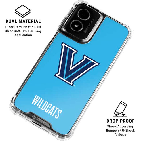 Villanova University Wildcats V Large Moto G Power 5G (2024) Clear Case