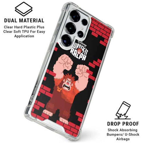 Disney Wreck-it Ralph Vintage Arcade Galaxy S26 Ultra Clear Case