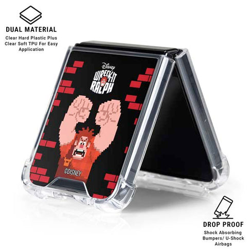 Disney Wreck-it Ralph Vintage Arcade Galaxy Z Flip6 Clear Case
