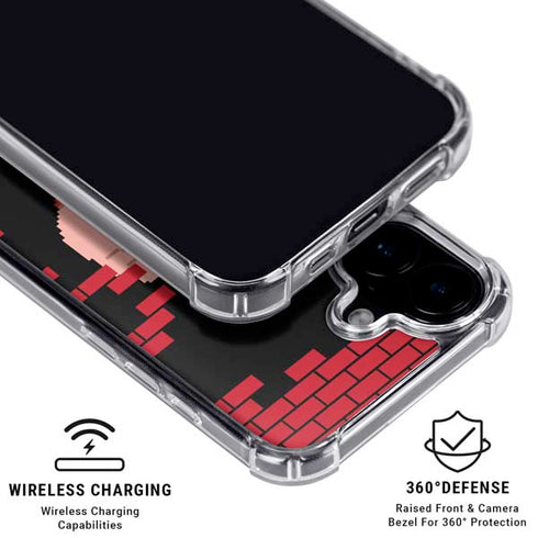 Disney Wreck-it Ralph Vintage Arcade iPhone 16 Plus Clear Case