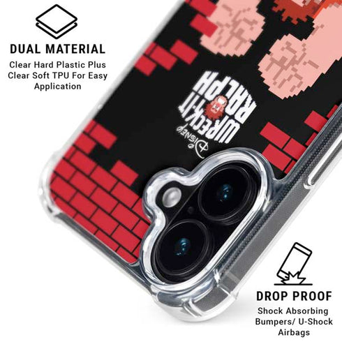 Disney Wreck-it Ralph Vintage Arcade iPhone 16 Plus Clear Case