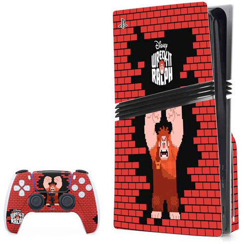 Disney Wreck-it Ralph Vintage Arcade PS5 Pro Disk Bundle Skin