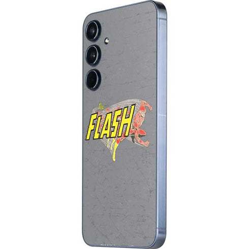 DC Comics The Flash Vintage Action Running Pose Galaxy A35 5G Skin