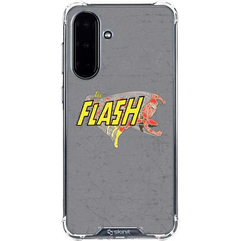 DC Comics The Flash Vintage Action Running Pose Galaxy A36 5G Clear Case