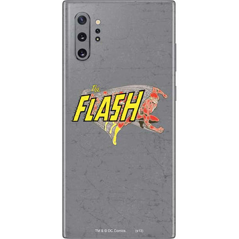 DC Comics The Flash Vintage Action Running Pose Galaxy Note 10 Plus Skin