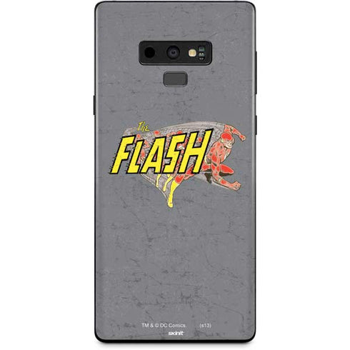 DC Comics The Flash Vintage Action Running Pose Galaxy Note 9 Skin