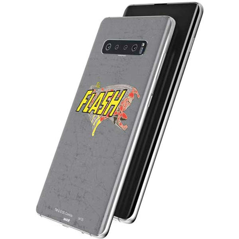 DC Comics The Flash Vintage Action Running Pose Galaxy S10 Skin