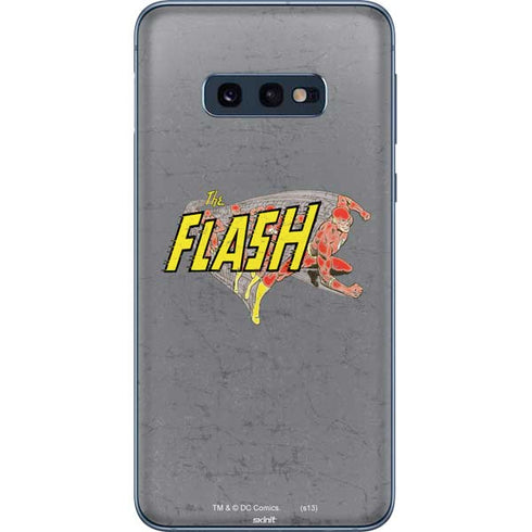 DC Comics The Flash Vintage Action Running Pose Galaxy S10e Skin