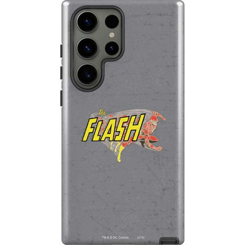 DC Comics The Flash Vintage Action Running Pose Galaxy S23 Ultra Pro Case