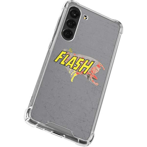 DC Comics The Flash Vintage Action Running Pose Galaxy S24 FE Clear Case